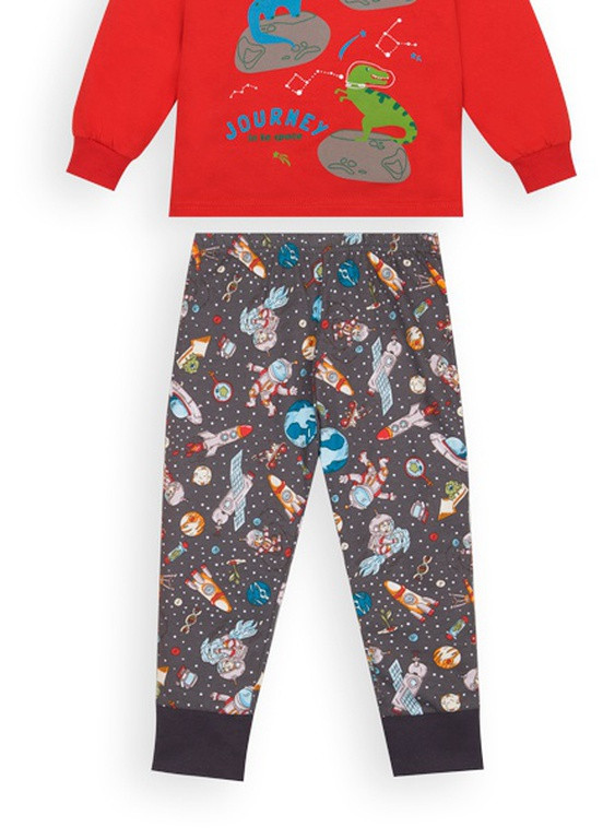Красная всесезон детская пижама для мальчика Габби