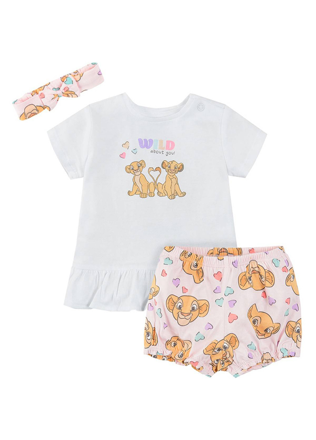 Комбинированный летний комплект (туника, шорты, повязка) Cool Club