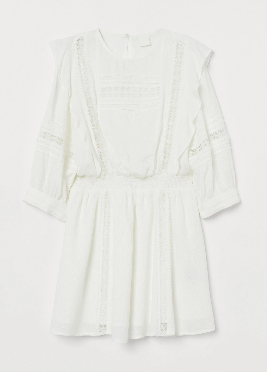Белое кэжуал платье H&M