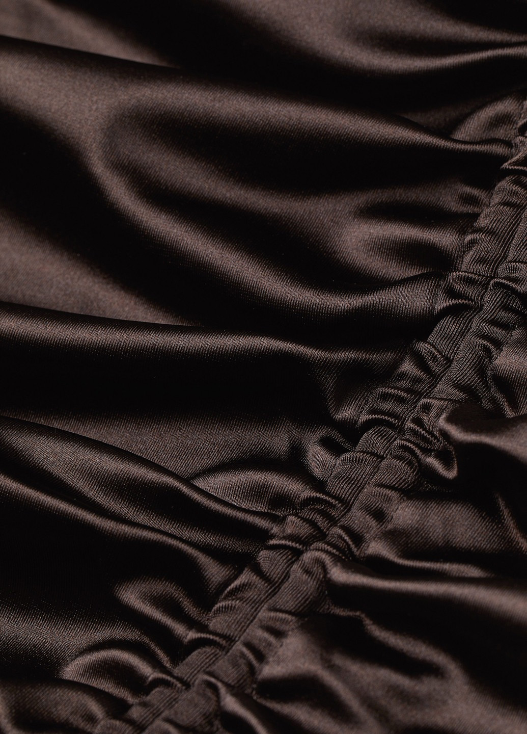 Темно-коричневая кэжуал однотонная юбка H&M