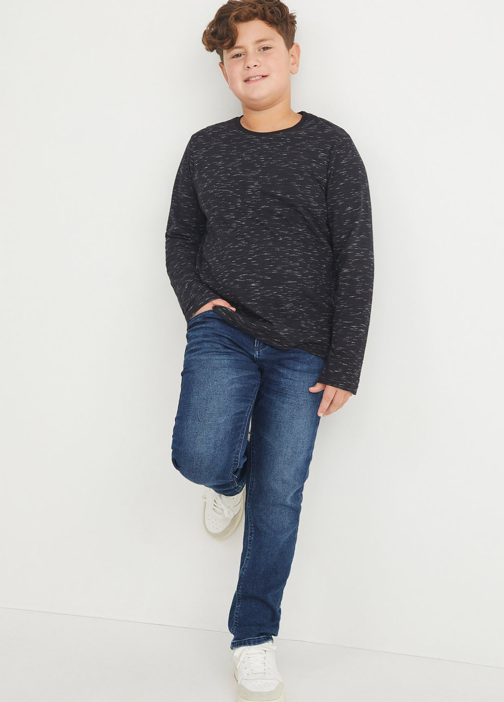 Комбинированные демисезонные зауженные джинсы (2 шт.) C&A