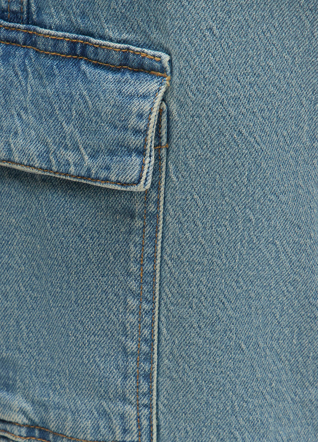 Голубые демисезонные карго джинсы Denim Project