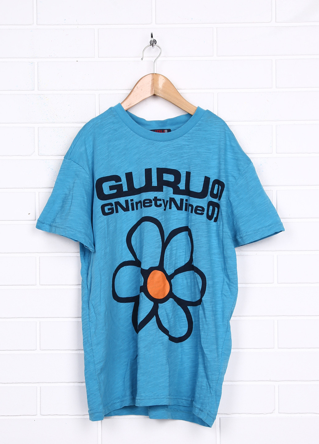Синя літня футболка з коротким рукавом Guru