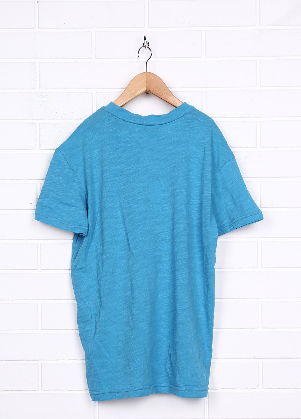 Синяя летняя футболка с коротким рукавом Guru