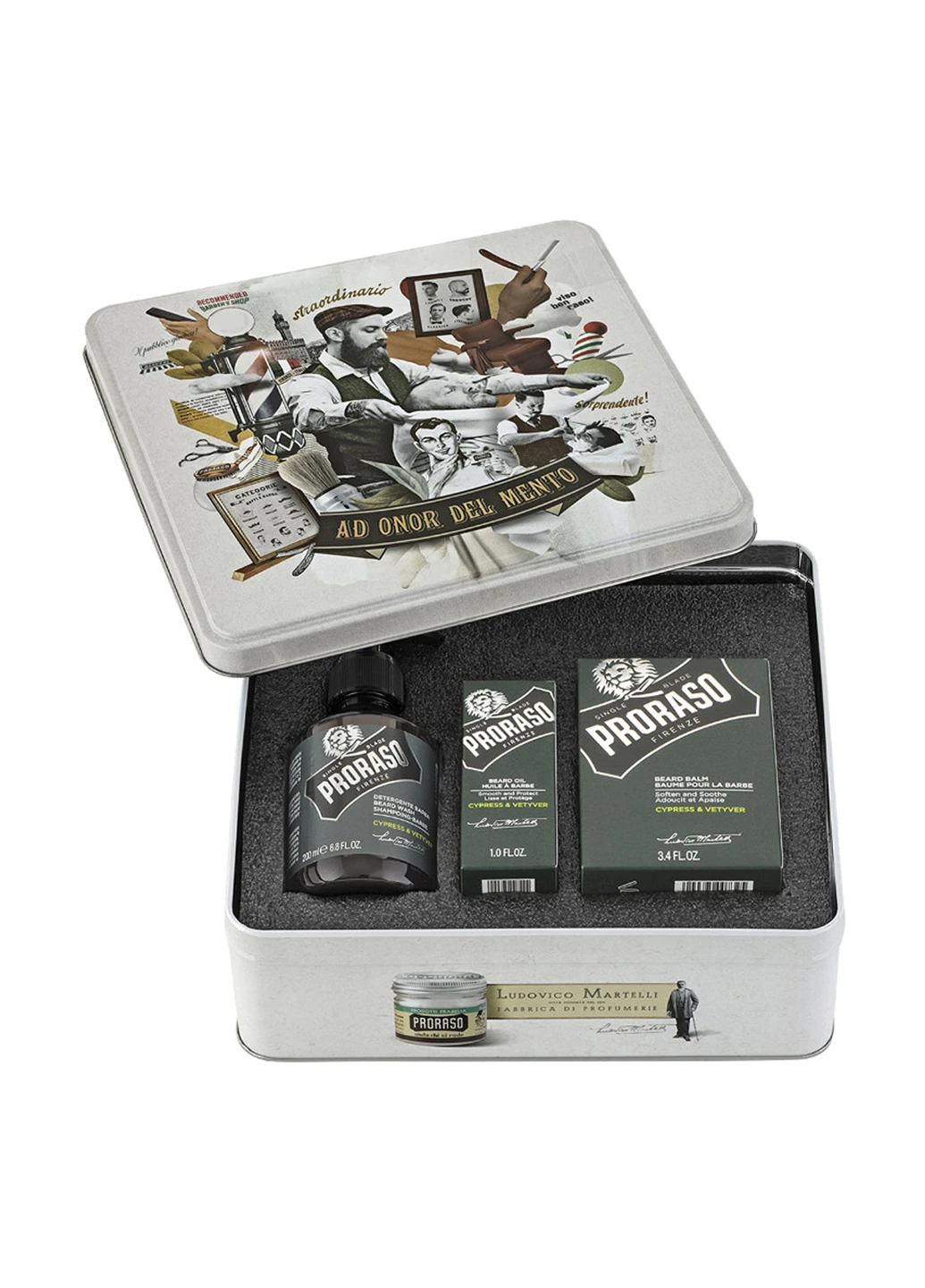Набор по уходу за бородой Beard Kit Cypress & Vetyver (3 пр.) Proraso (117245717)