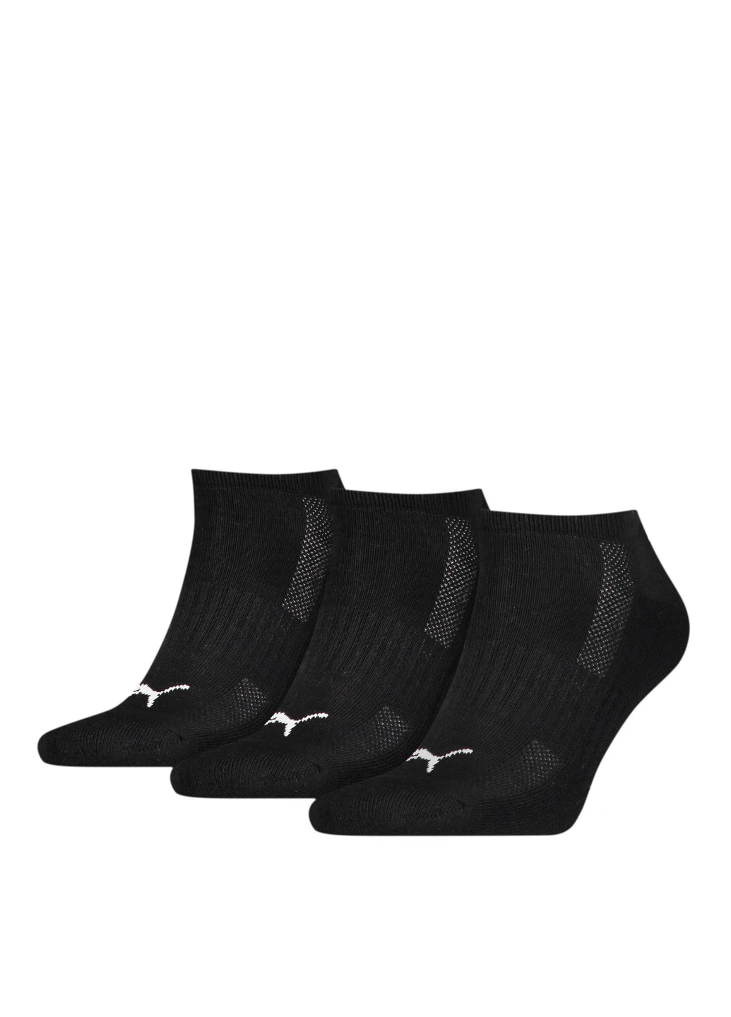 Чорні шкарпетки unisex cushioned sneaker socks 3 pack Puma однотонні (252481316)