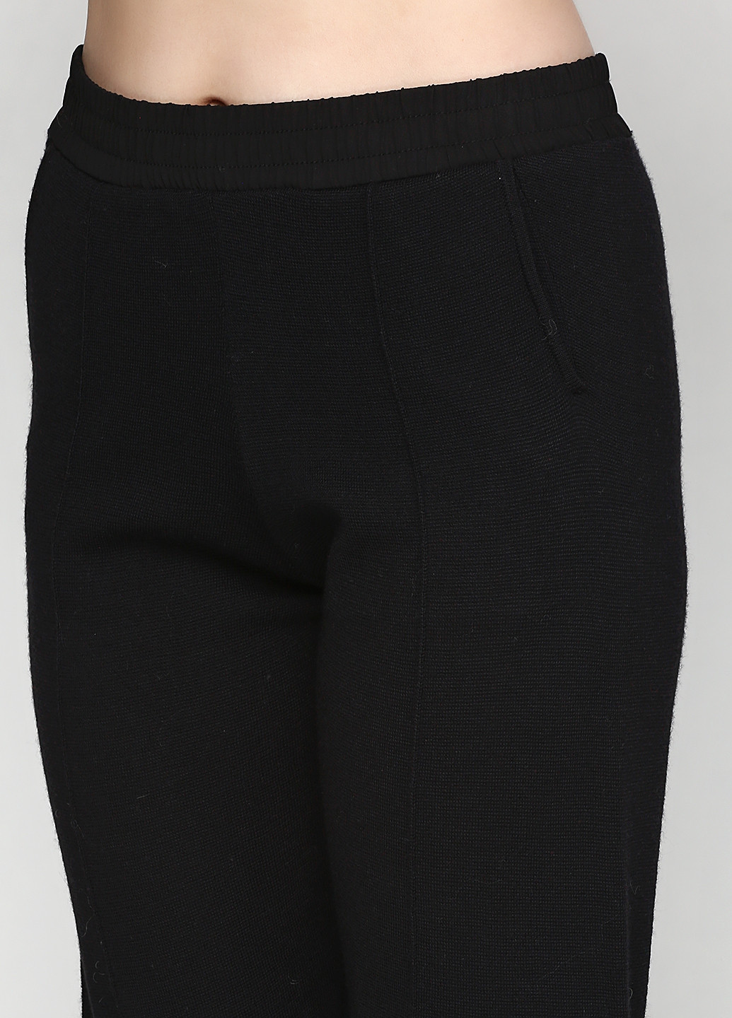 Черные кэжуал демисезонные брюки Stefanel