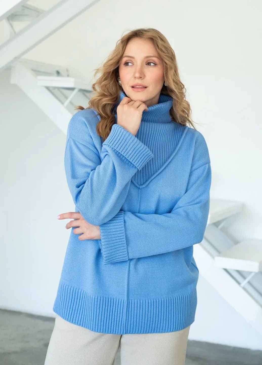 Голубой демисезонный джемпер джемпер Fashion