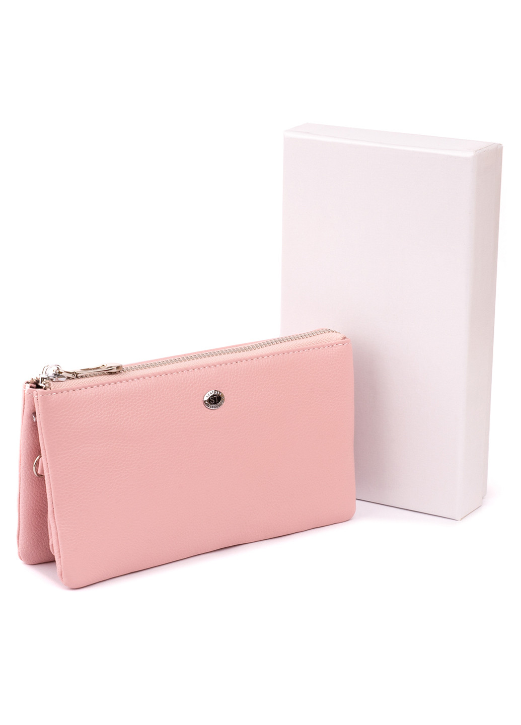 Жіночий шкіряний гаманець-клатч 19,2х10х2 см st leather (229459930)