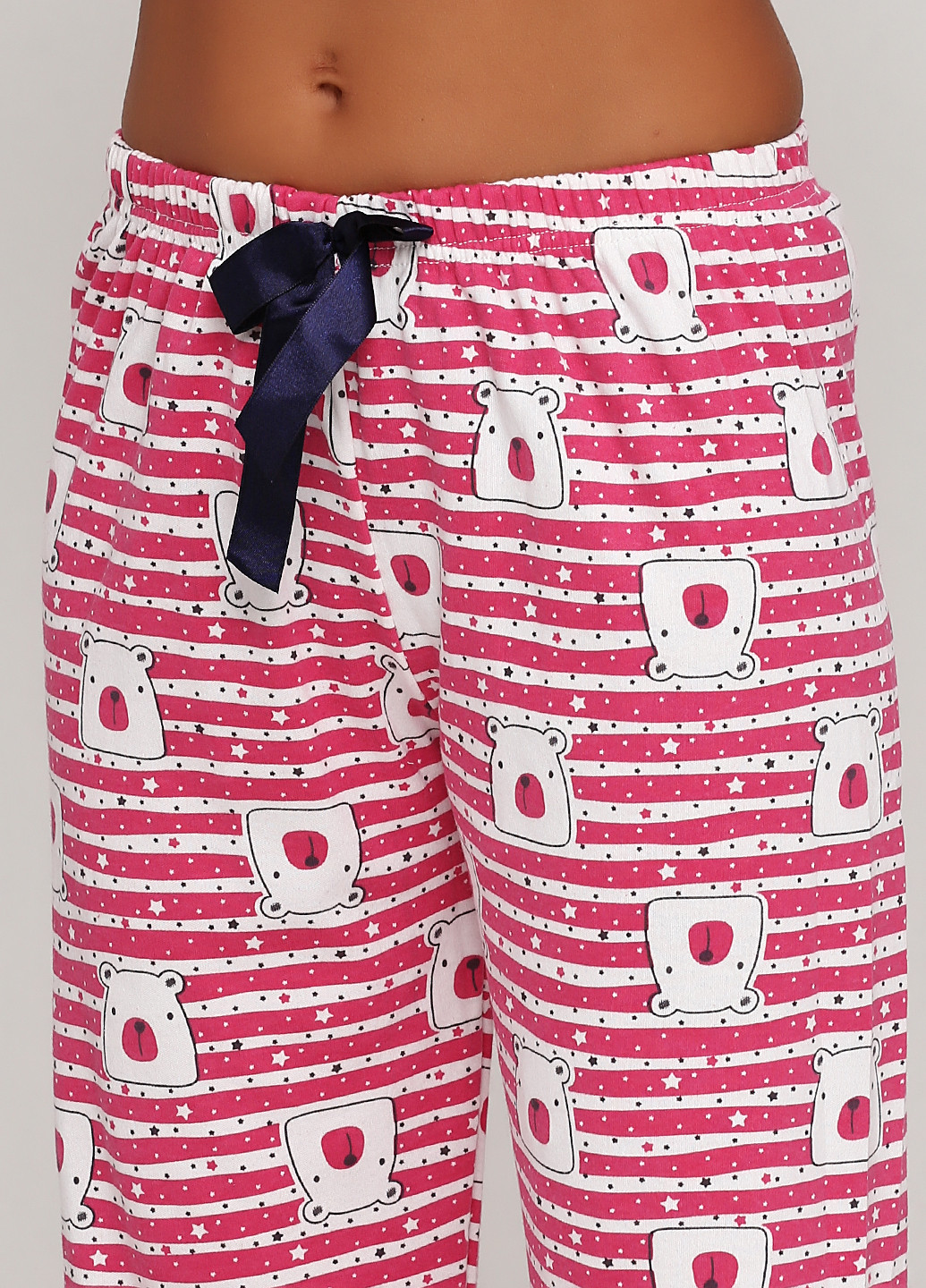 Малинова всесезон піжама утеплена (лонгслів, брюки) лонгслив + брюки Rinda Pijama