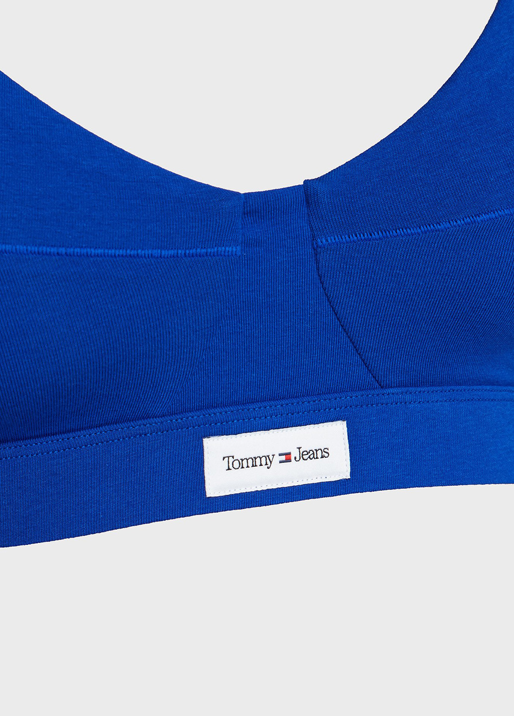 Синій топ бюстгальтер Tommy Jeans без кісточок трикотаж, бавовна