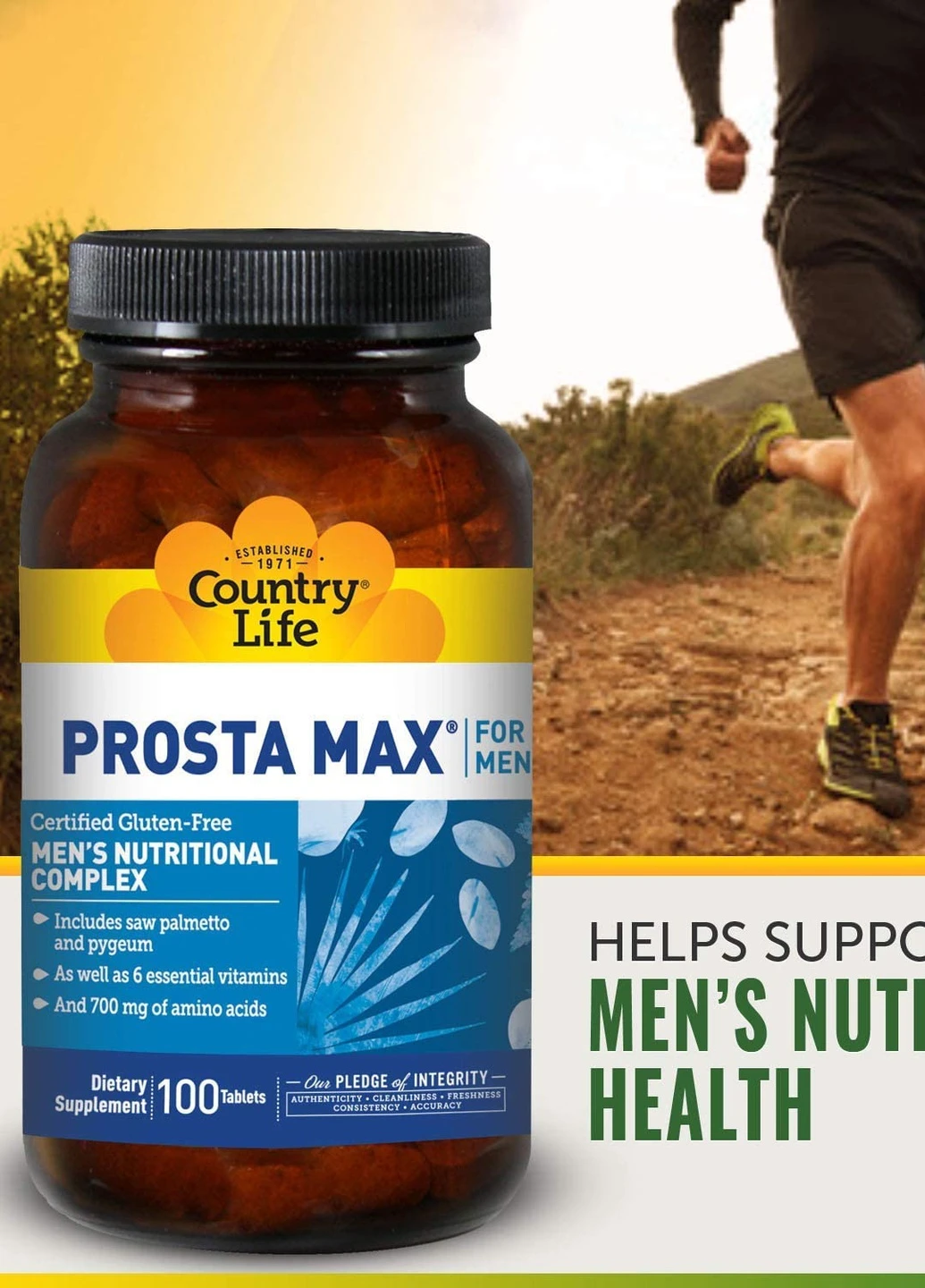 Вітамінно-мінеральний комплекс для чоловіків Prosta-Max for Men 100 Tablets Country Life (256384827)