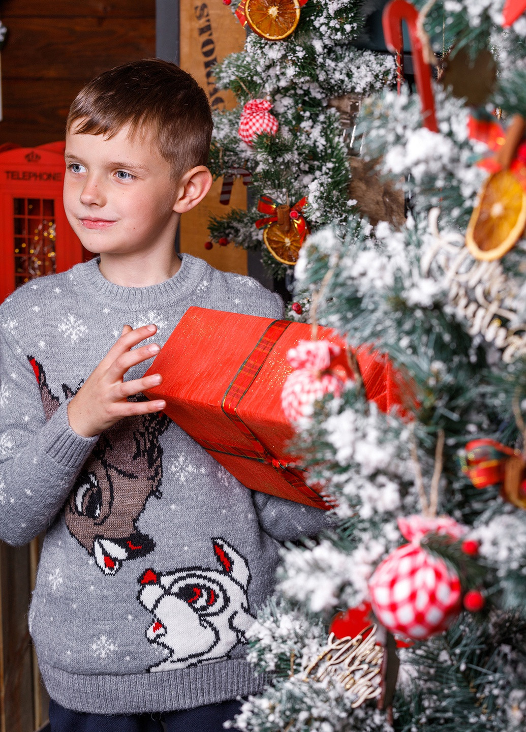 Дитяча новорічна кофта з вовни Бембі Tayfur (250575585)