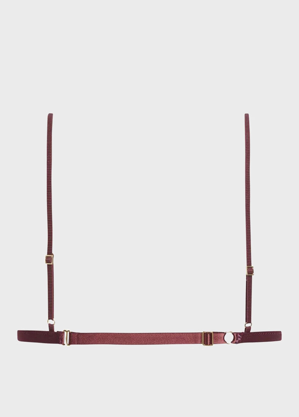 Бордовый триэнджел бюстгальтер Calvin Klein без косточек полиамид