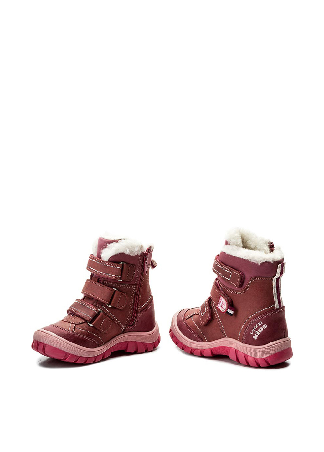 Темно-розовые кэжуал зимние чоботи  kids Lasocki