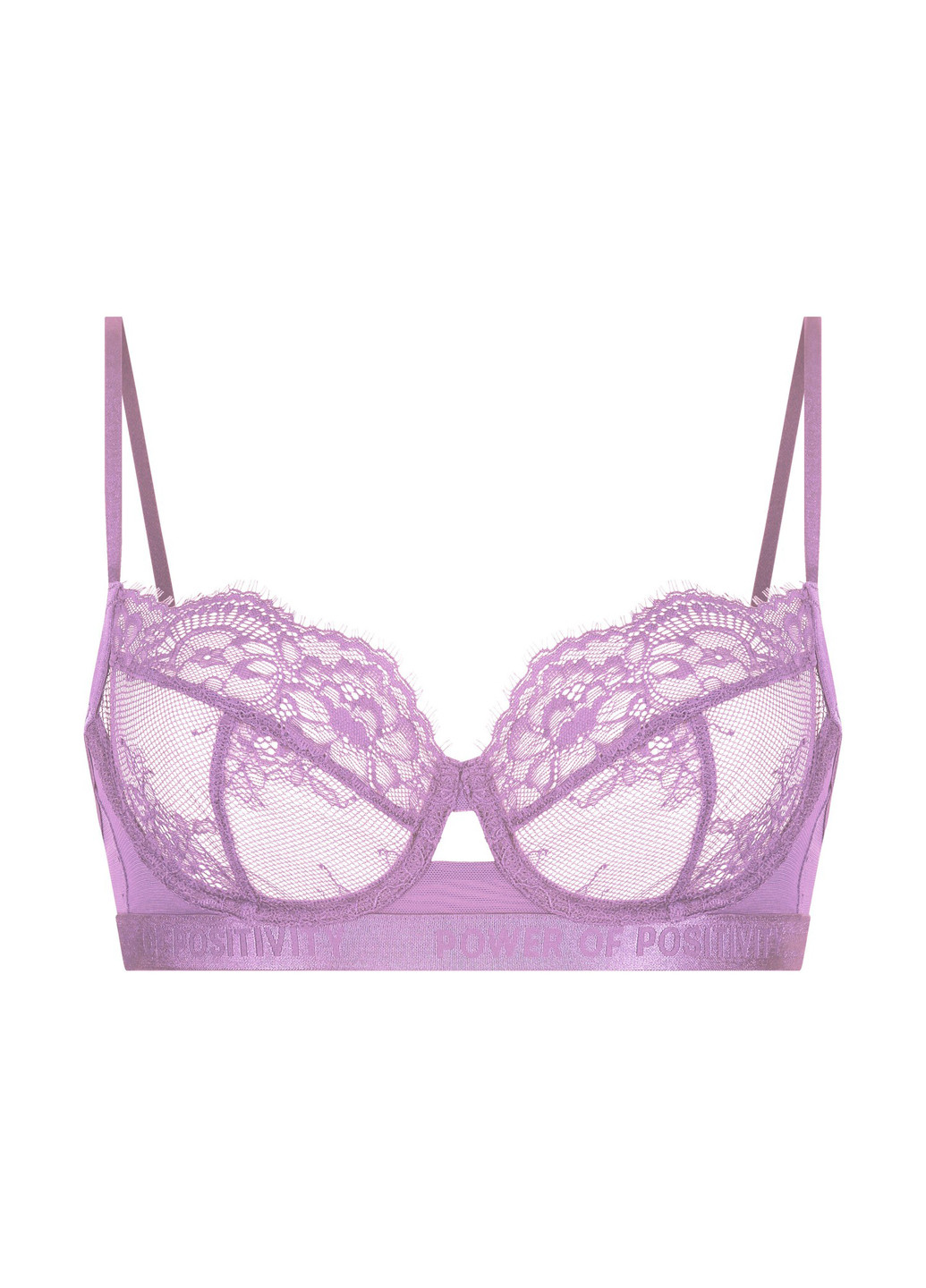 Рожево-ліловий балконет бюстгальтер Hunkemoller з кісточками поліамід, мереживо