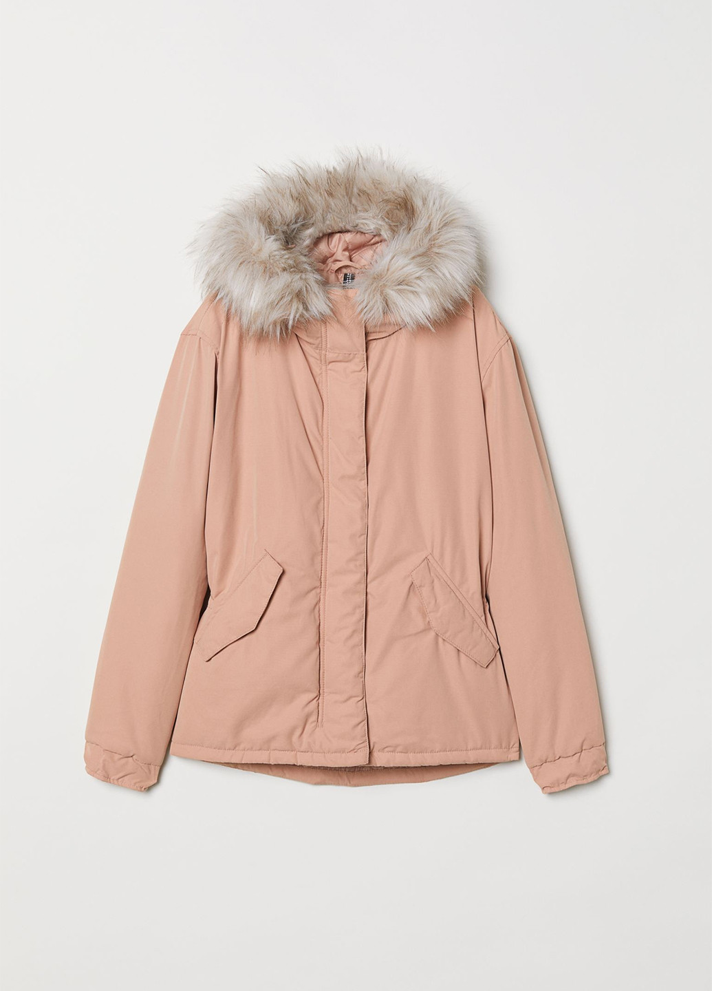 Пудровая зимняя куртка H&M