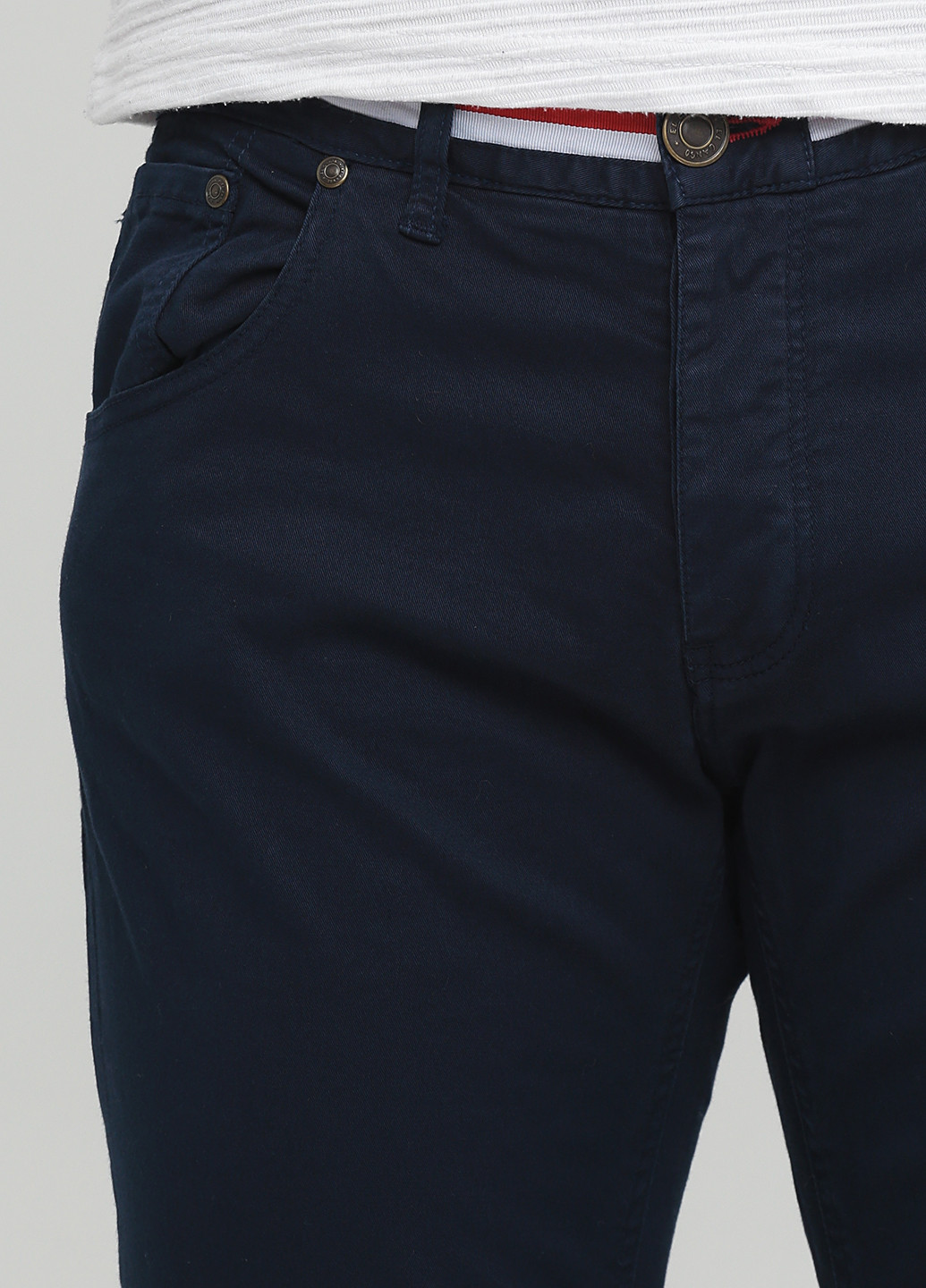 Темно-синие кэжуал демисезонные чиносы брюки El Ganso