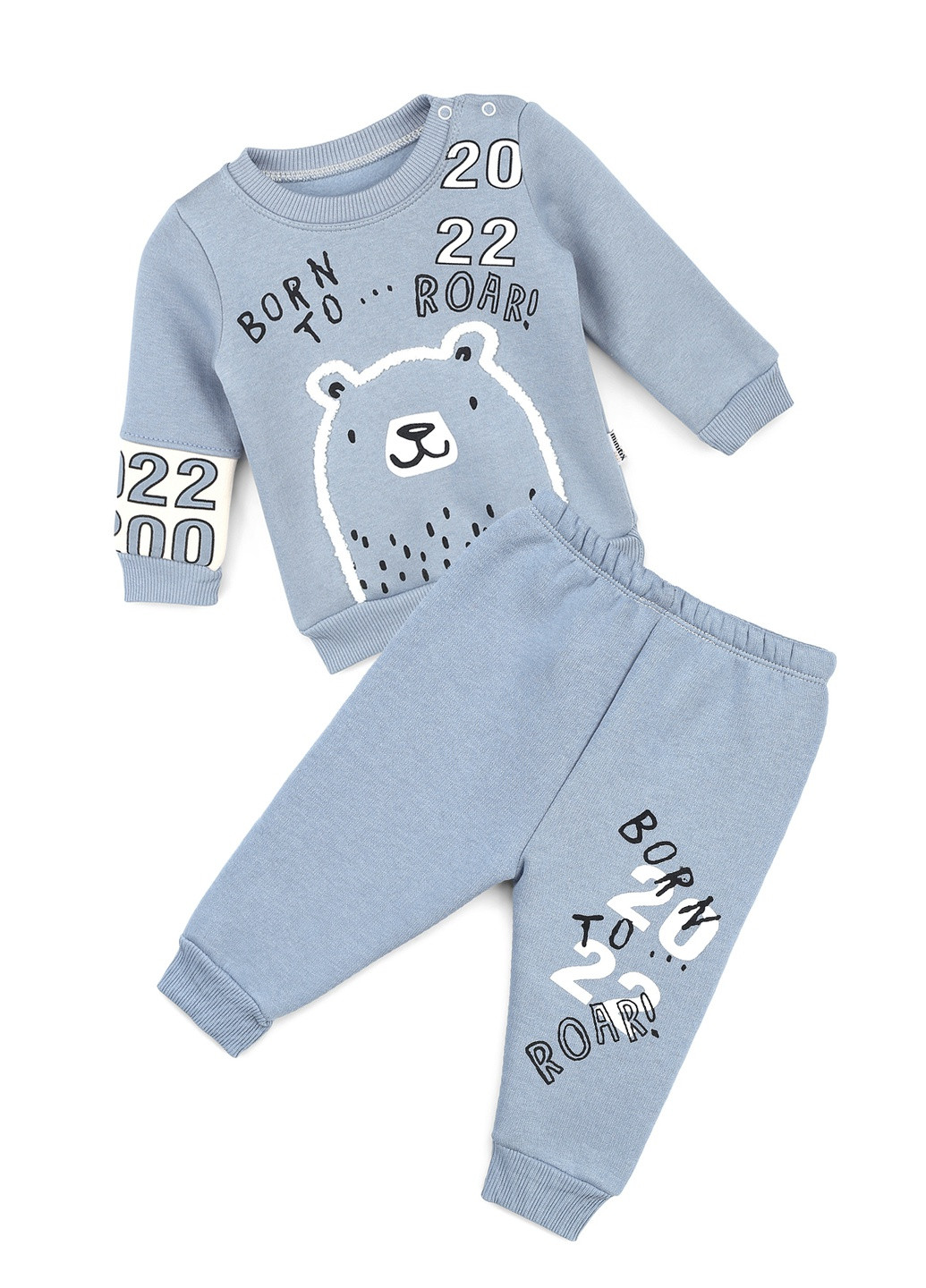 Синій зимній костюм малявка 22156 68 см синій (2000989194910) Mini papi