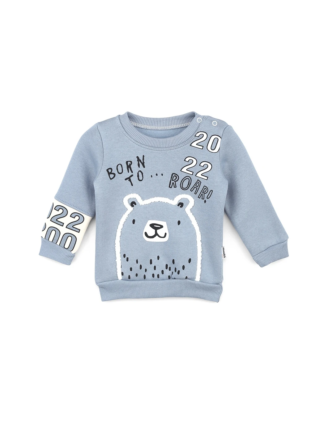 Синій зимній костюм малявка 22156 68 см синій (2000989194910) Mini papi
