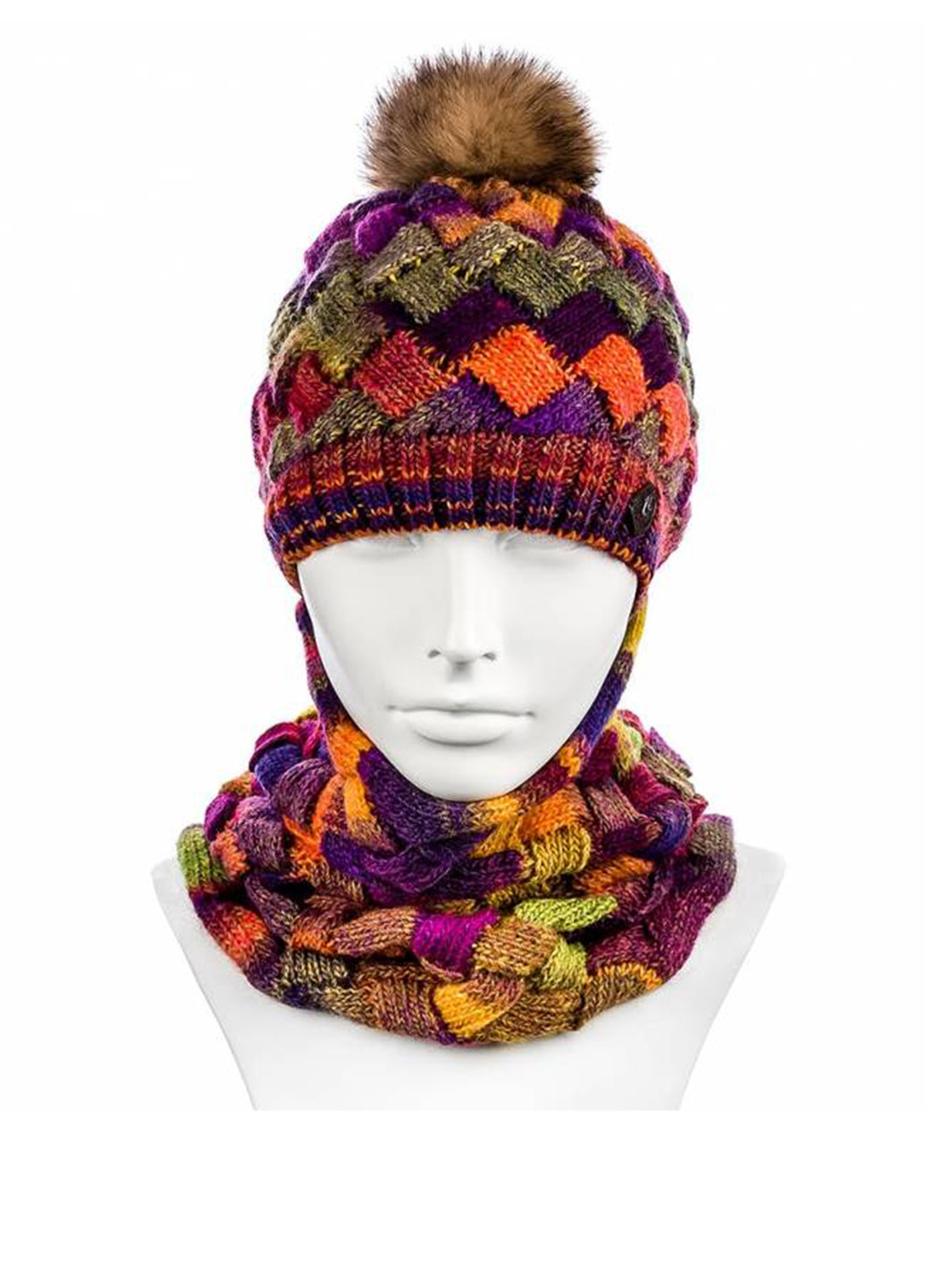 Комбинированный зимний комплект (шапка, шарф) Hattson