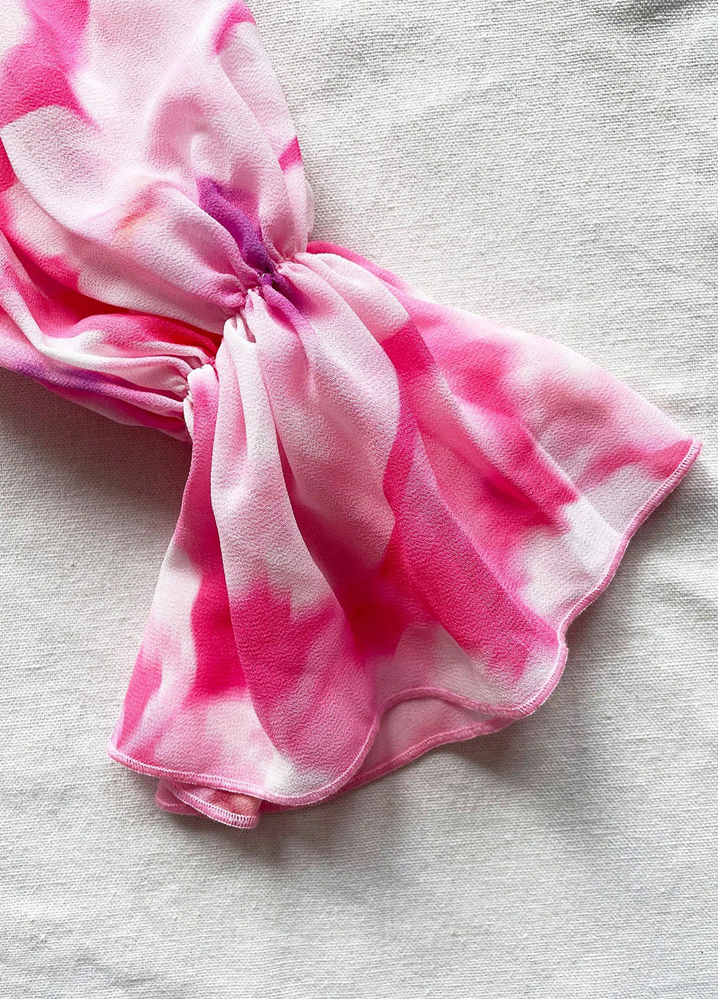 Розовая блуза с баской SHEIN