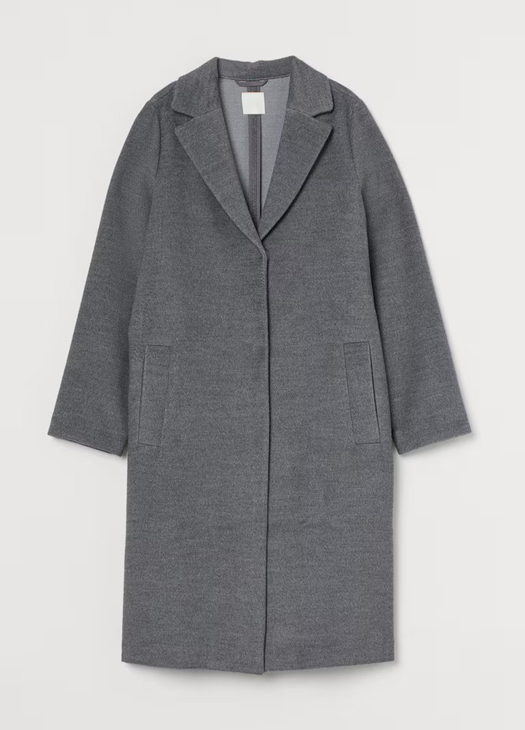 Серое демисезонное Пальто однобортное H&M