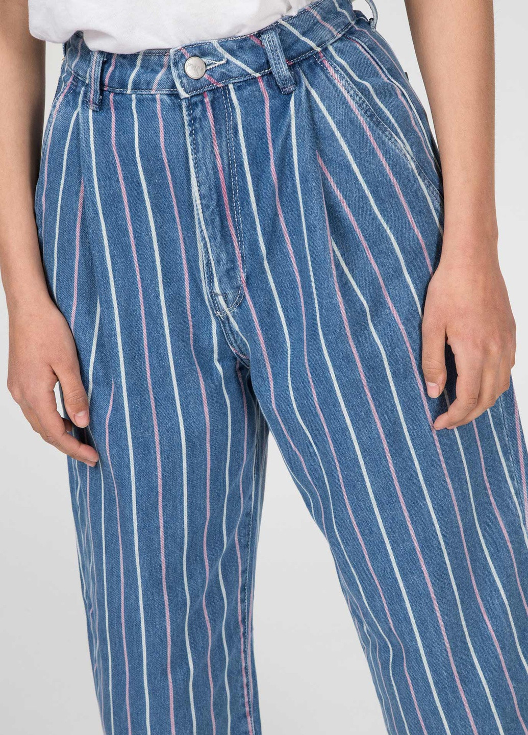 Синие кэжуал летние брюки Pepe Jeans