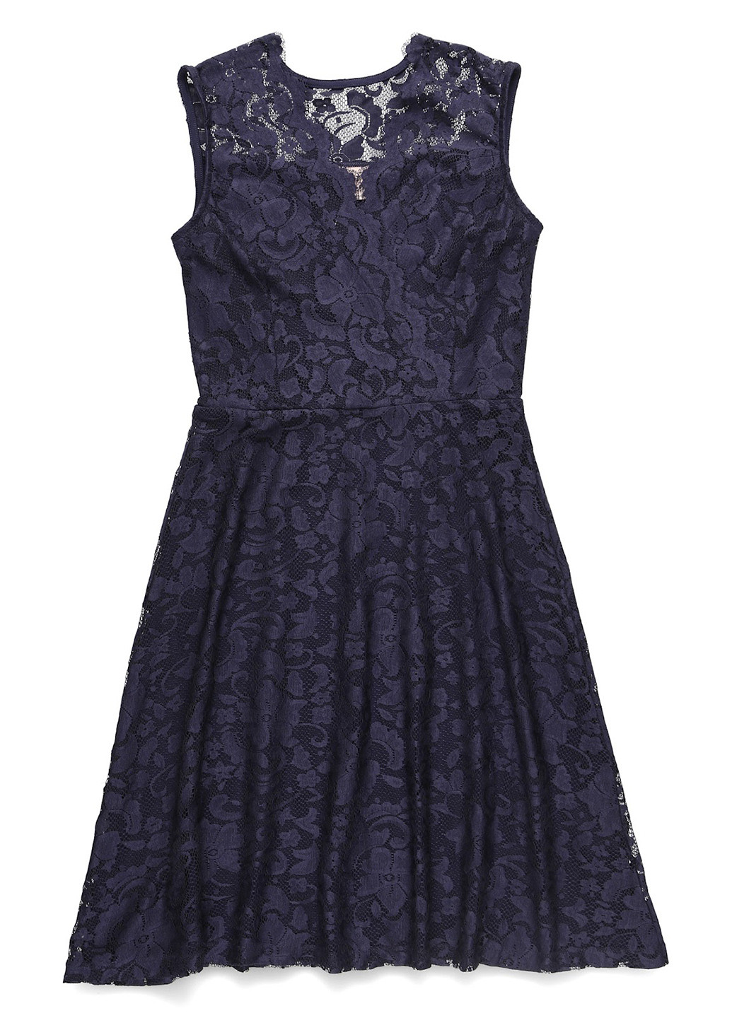 Темно-синее кэжуал, коктейльное платье клеш Anna Field однотонное