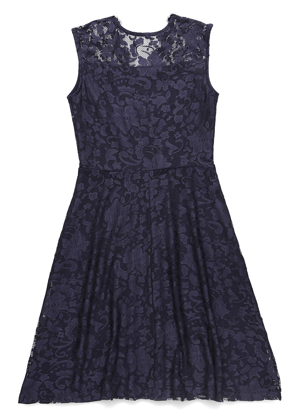 Темно-синее кэжуал, коктейльное платье клеш Anna Field однотонное