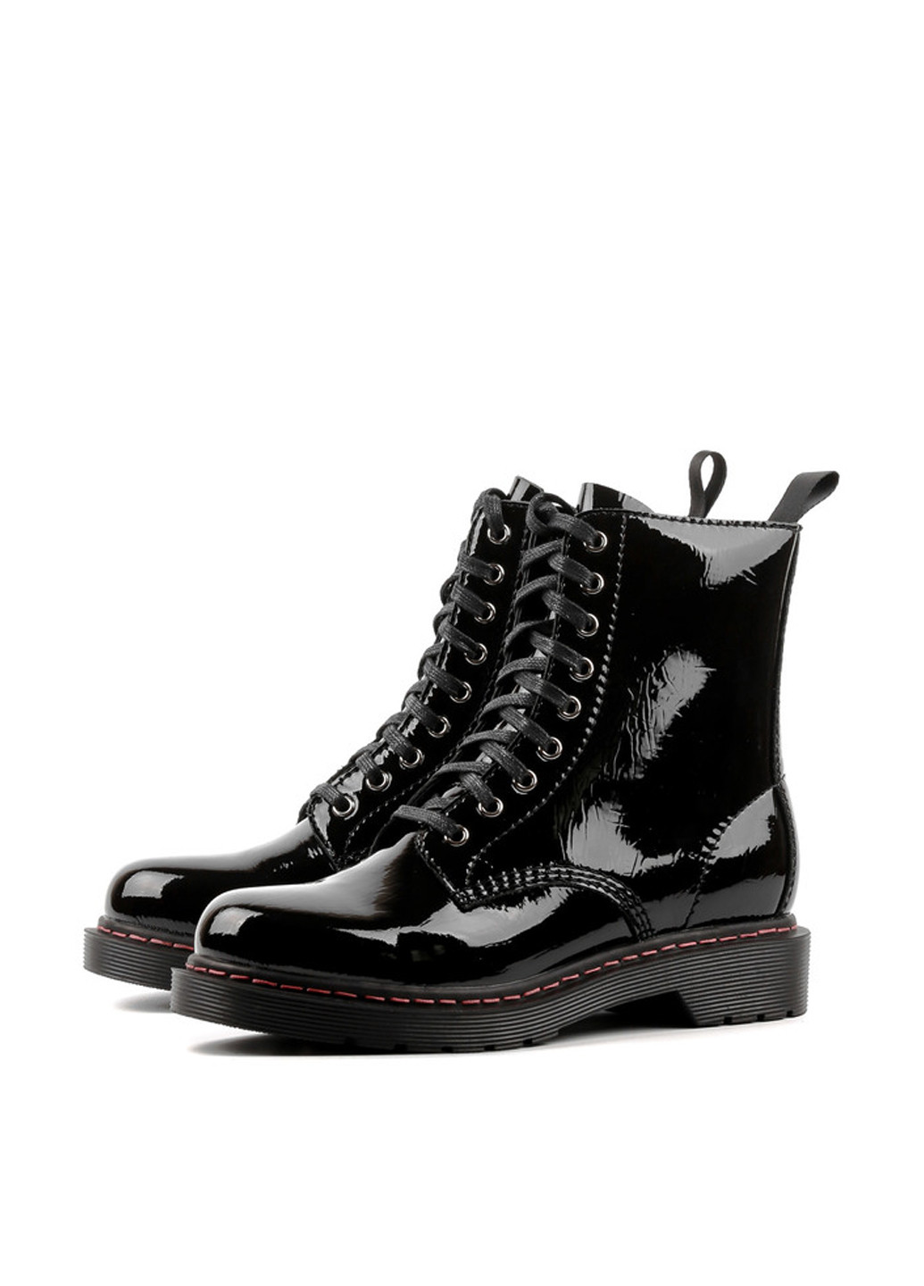 Осенние ботинки Le'BERDES лаковые, со шнуровкой