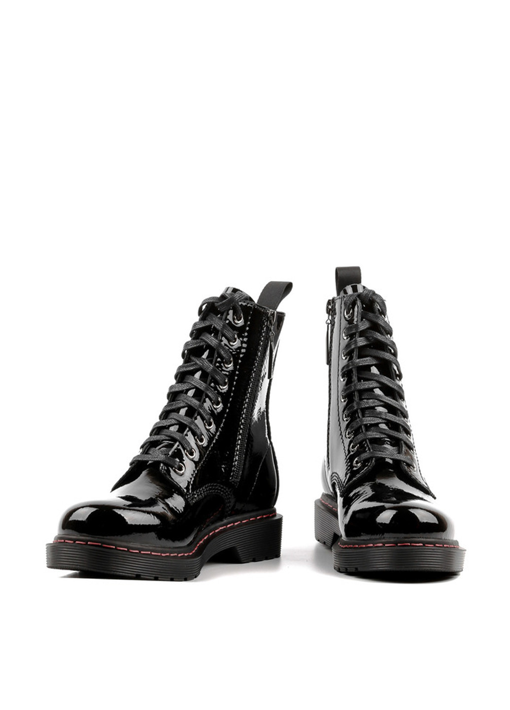Осенние ботинки Le'BERDES лаковые, со шнуровкой