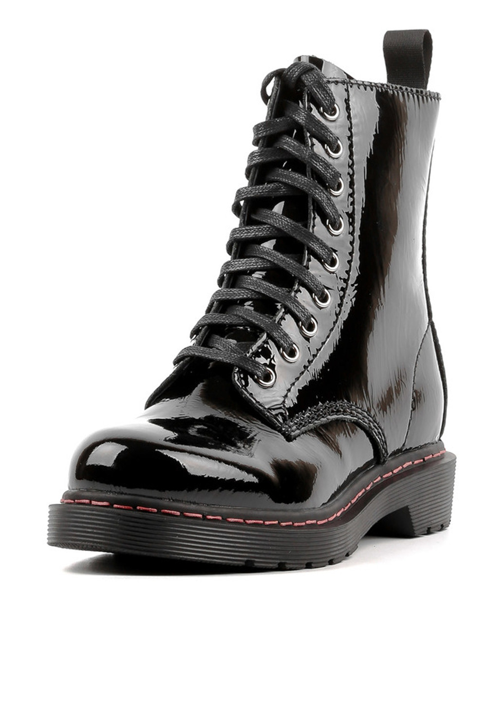 Осенние ботинки Le'BERDES лаковые, со шнуровкой