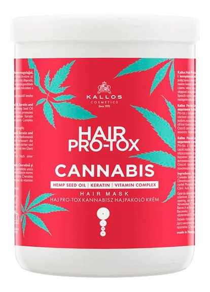 Маска для волос с маслом семян конопли, кератином и витаминным комплексом Hair Pro-Tox Cannabis Mask Kallos Cosmetics (250111263)