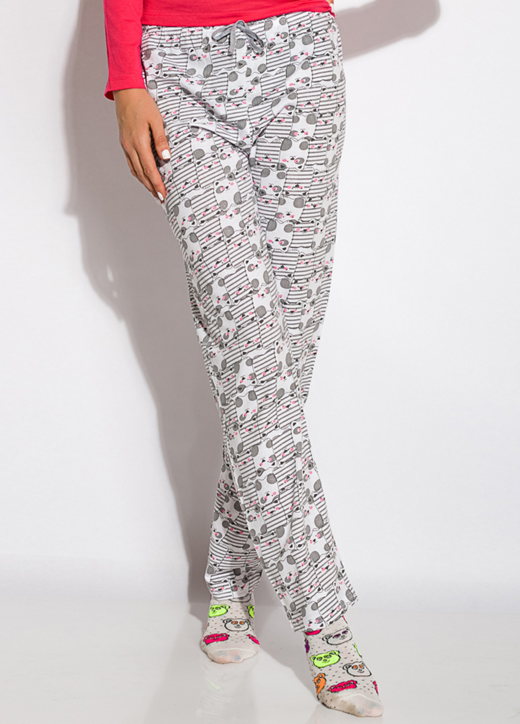 Малиновая всесезон пижама (лонгслив, брюки) лонгслив + брюки Time of Style
