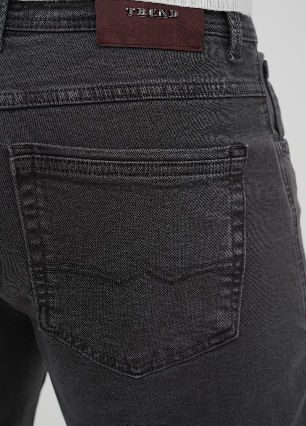 Серо-зеленые демисезонные слим джинсы Trend Collection