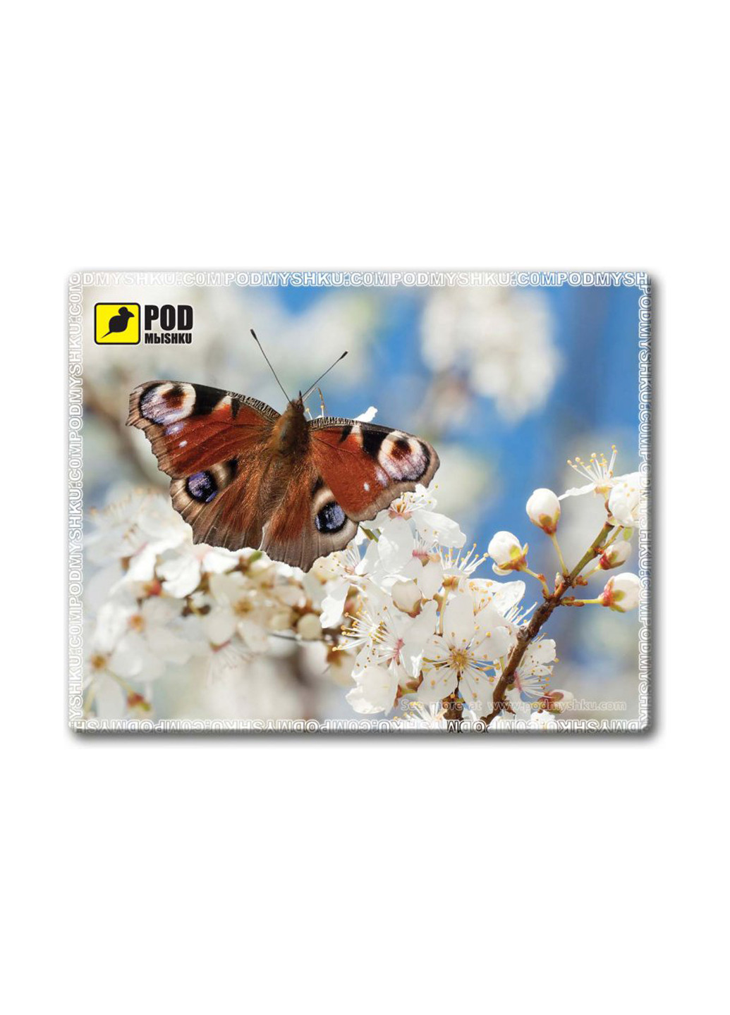 Коврик для мыши Podmyshku весна-бабочка (135773469)