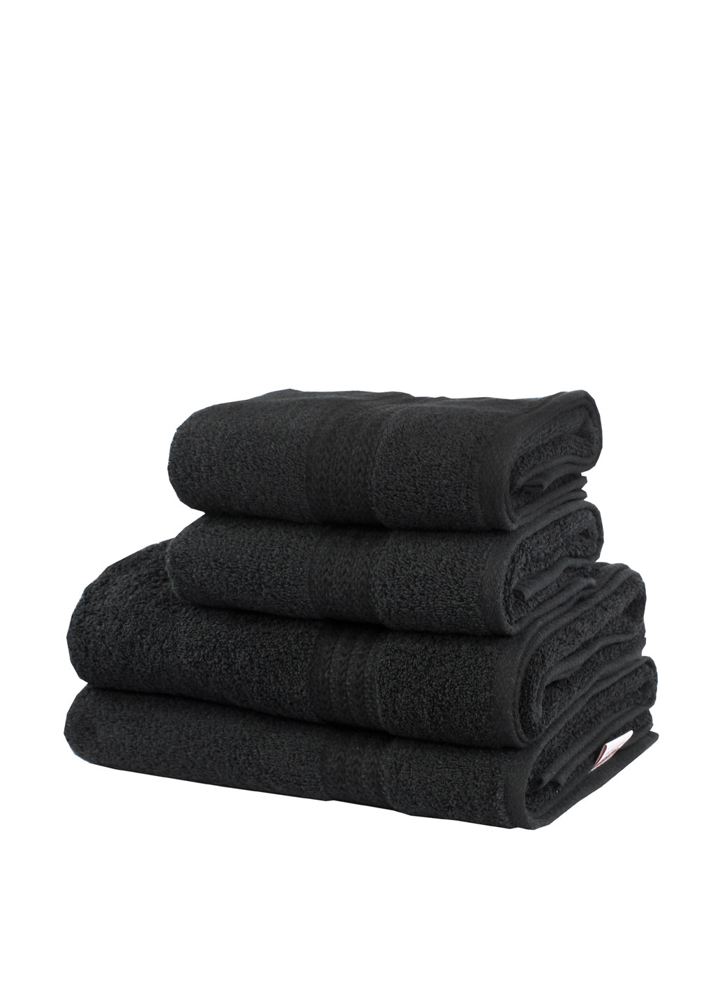 Hobby полотенце, 50х90 см однотонный черный производство - Турция