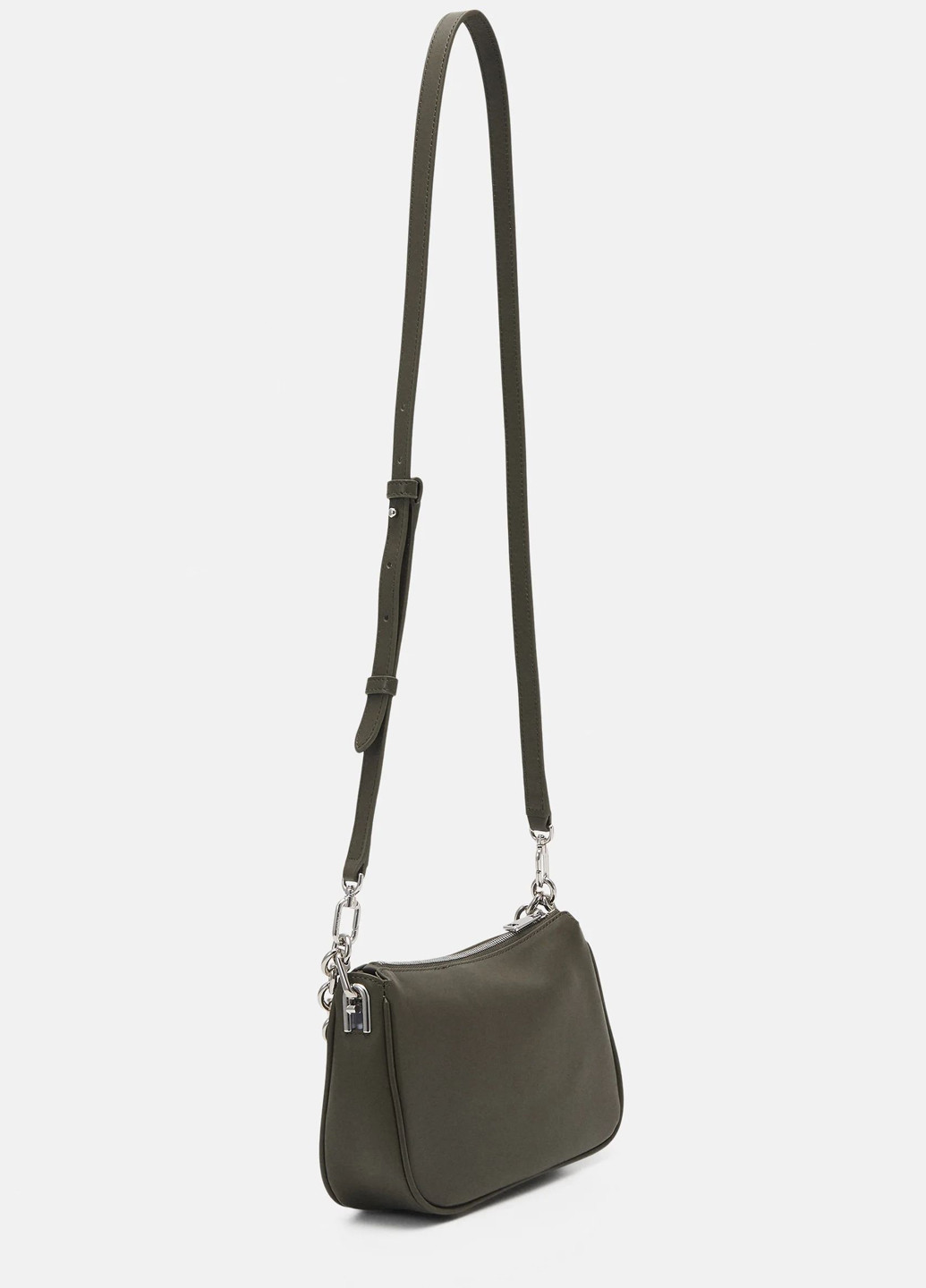 Женская кожанная сумка WB00356AX0733S1C00 Болотная Furla moon s shoulder bag (252863942)