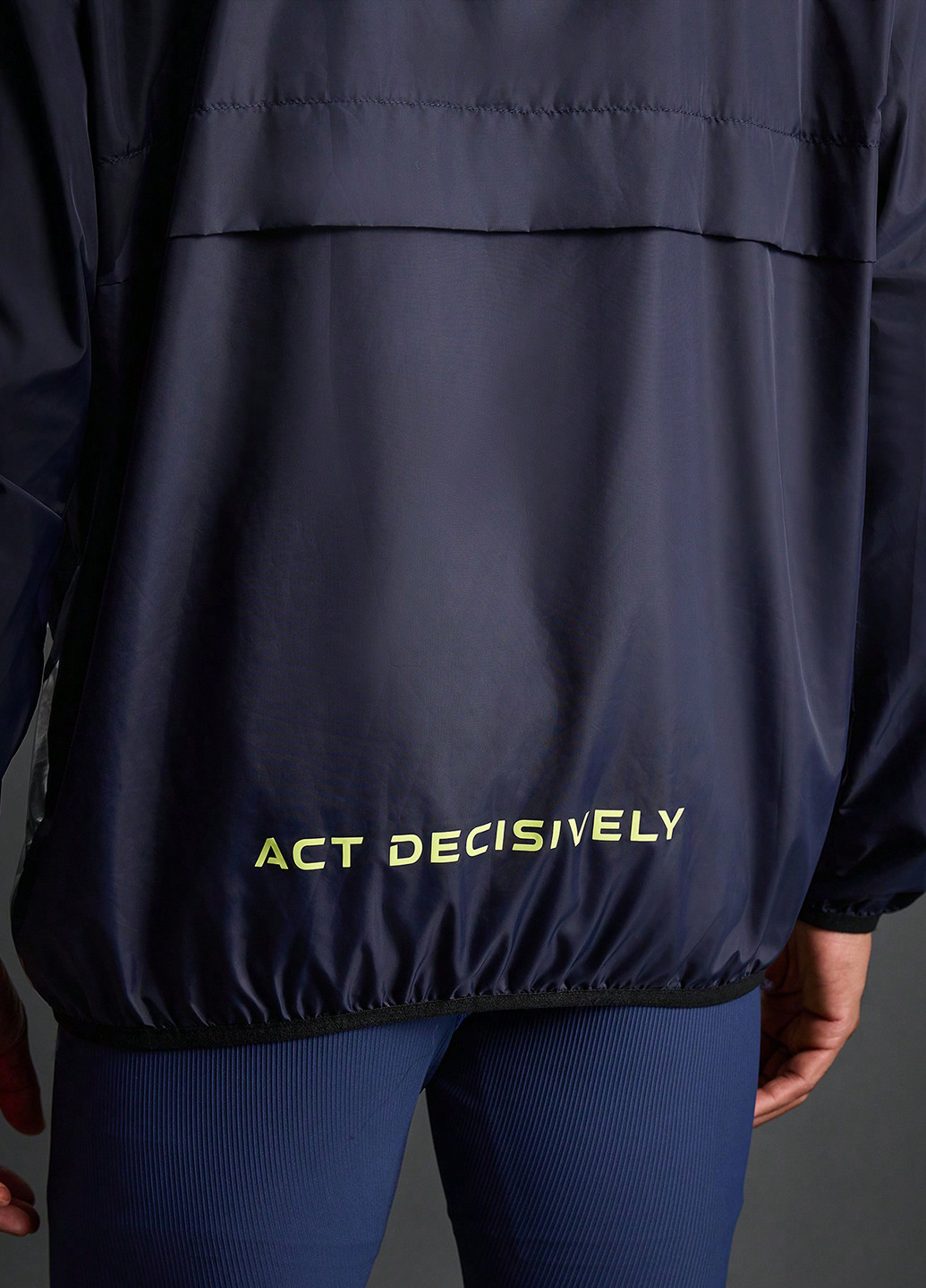 Темно-синяя демисезонная куртка SHEIN