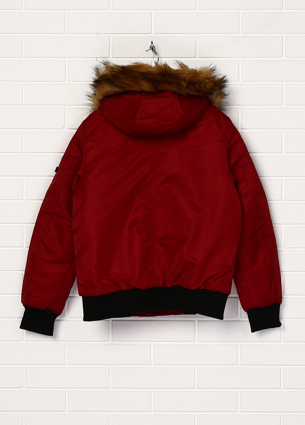 Бордовая зимняя куртка Nature