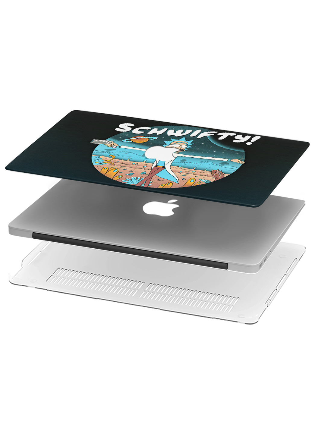 Чехол пластиковый для Apple MacBook Air 13 A1932/A2179/A2337 Рик и Морти (Rick and Morty) (9656-2286) MobiPrint (218987784)