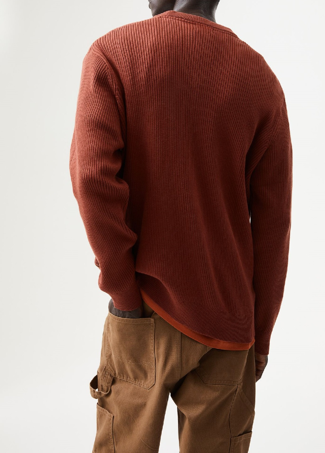 Коричневый демисезонный свитер H&M