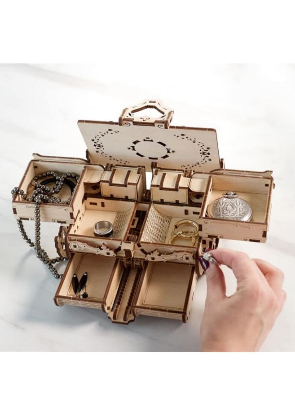 Конструктор механічний Антикварна скринька (70089) UGEARS (249596492)