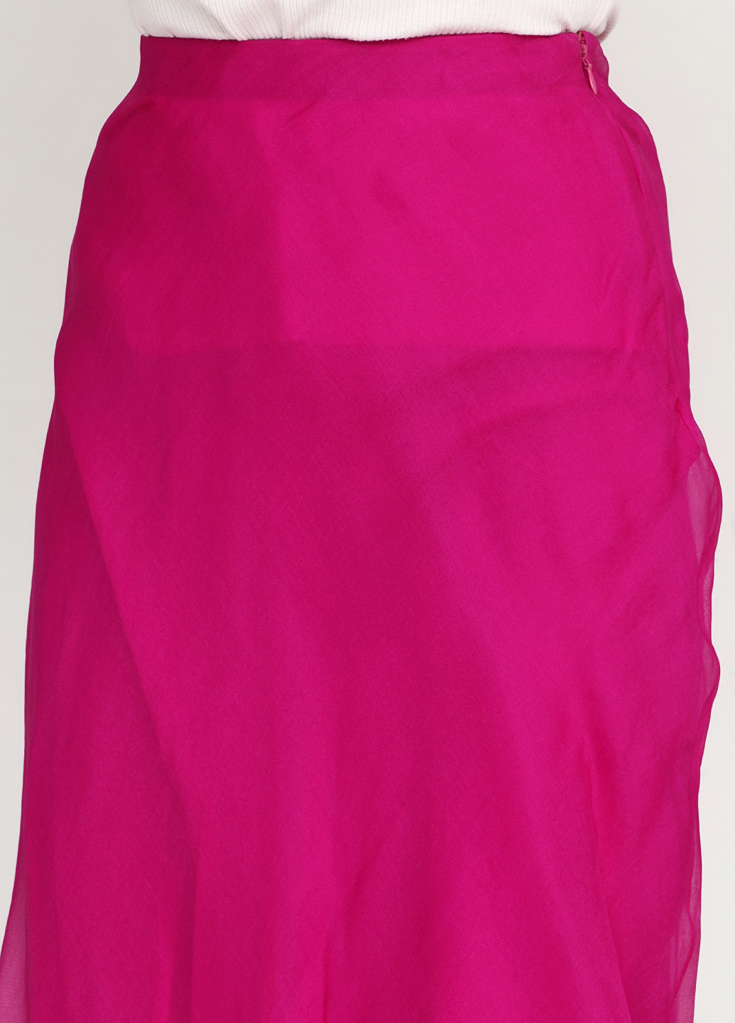 Малиновая кэжуал однотонная юбка Ralph Lauren миди