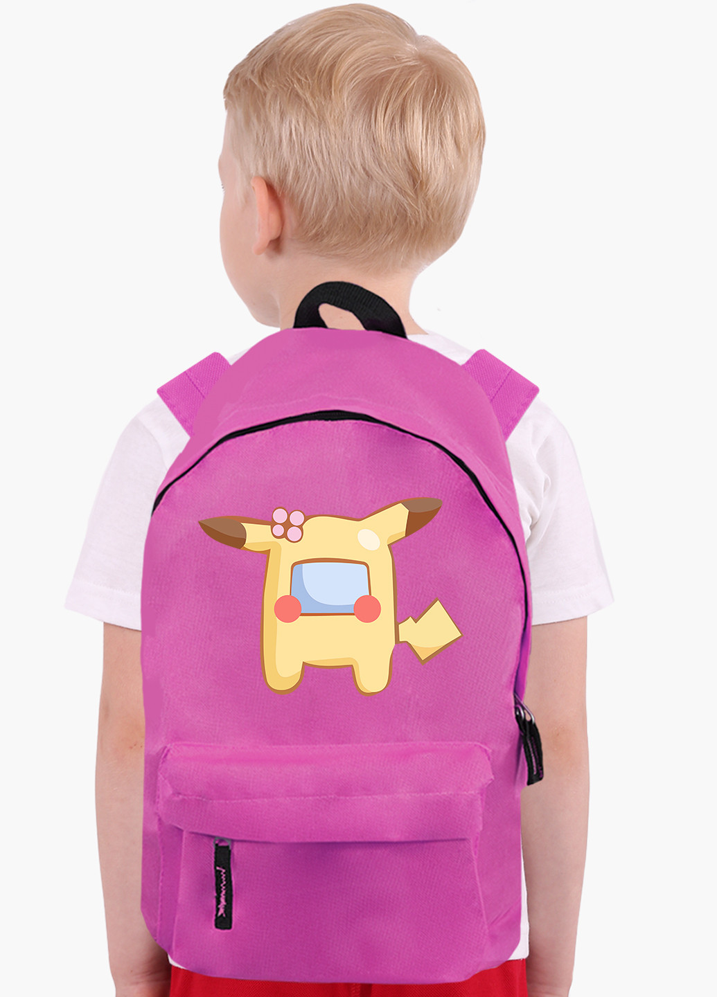 Детский рюкзак Амонг Ас Покемон Пікачу (Among Us Pokemon Pikachu) (9263-2419) MobiPrint (217075351)