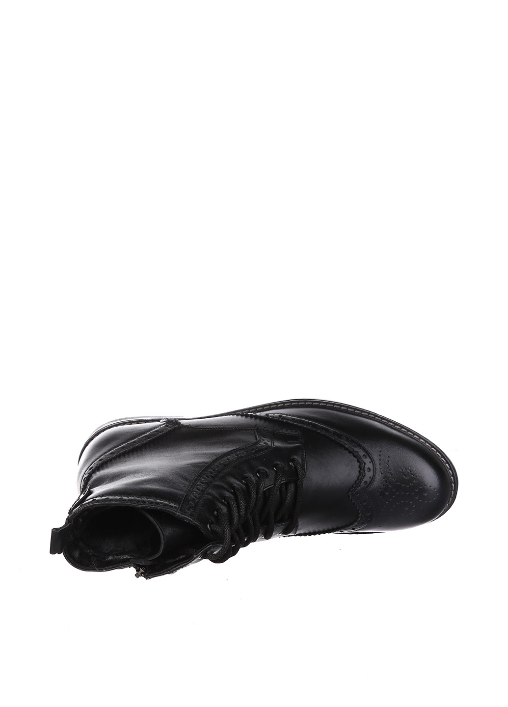 Черные зимние ботинки броги Bistfor
