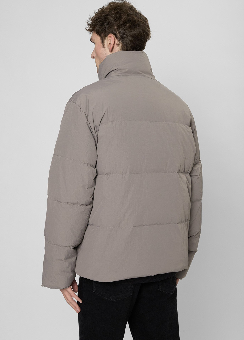 Сірий зимній Пуховик PRPY