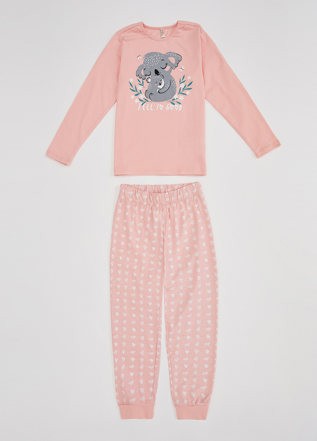 Розовая всесезон пижама(реглан, брюки) DeFacto