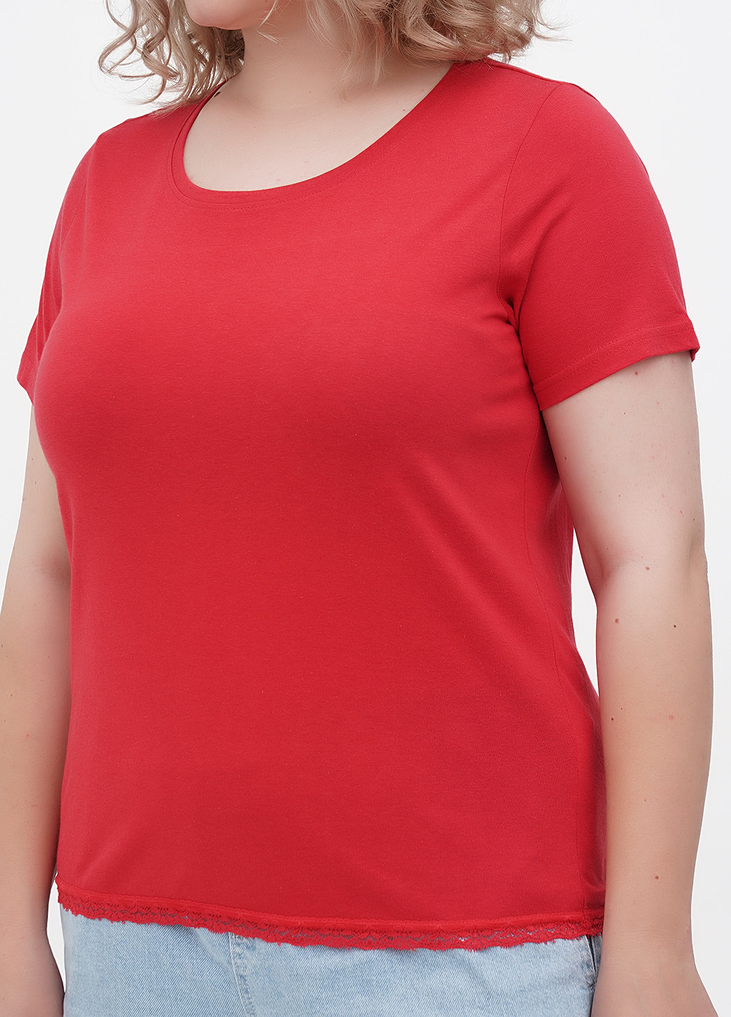 Красная летняя футболка Waschepur